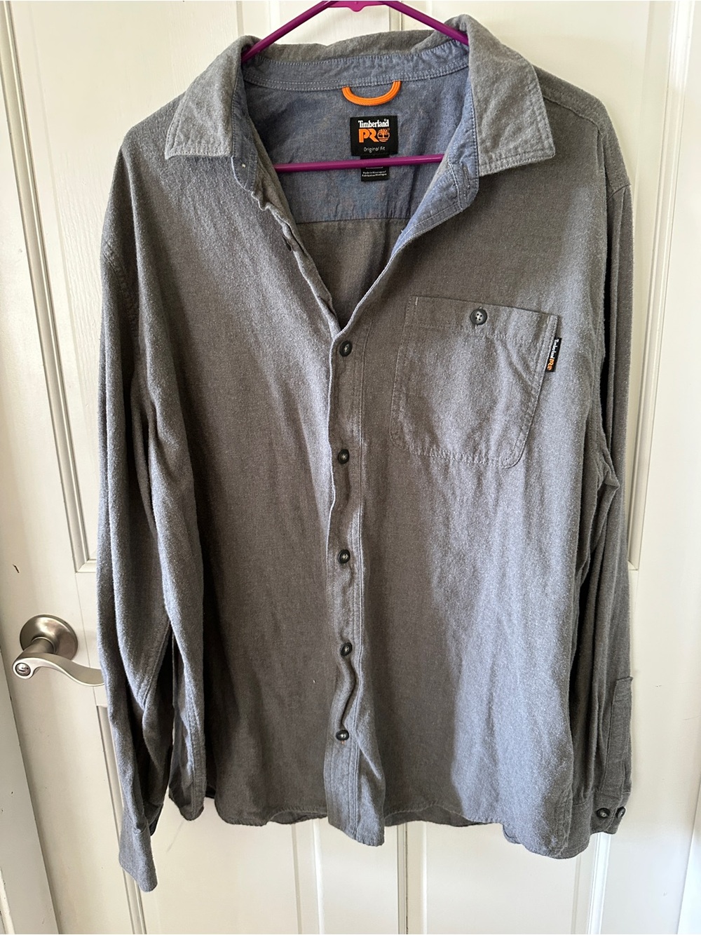 Timberland PRO Men's Woodfort Mid Weight Flannel Work Shirt Size XL